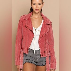 NWT POL CORDUROY MOTO MOTORCYCLE JACKET Sz. SM